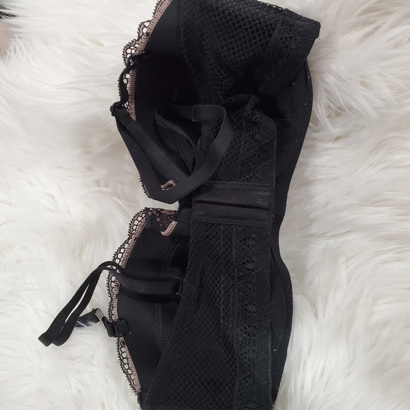 Victoria's Secret black balconet/strapless bra 34C - Picture 2 of 2